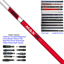 Load image into Gallery viewer, KBS MAX HL 40 .335 Graphite Driver/ Fairway Wood Shafts - with adapter and grip