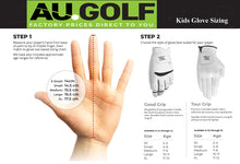 Load image into Gallery viewer, Junior Youth Golf Gloves Boys Girls Kids Left Right Hand - All Sizes -Real Leather
