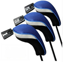 Load image into Gallery viewer, Set of 3 Golf Club Wood Head Covers