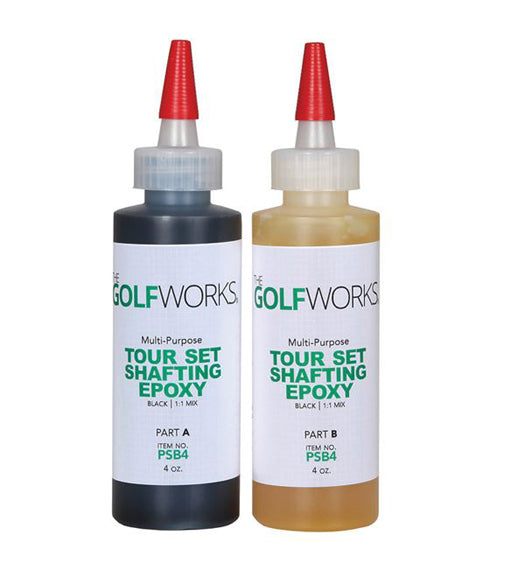 The GolfWorks - Tour Set Epoxy - Two 4oz. Bottles - Club Assembly Glue