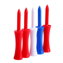 Load image into Gallery viewer, 1000 Mixed colour PLASTIC STEP GOLF TEES LARGE (76 mm) - Pro Shop Special
