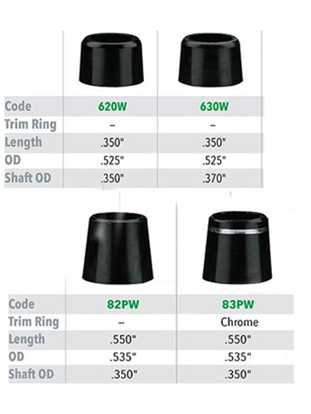 2 pcs Oversize wood ferrules - All Sizes & Colours