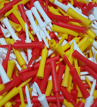 Load image into Gallery viewer, 1000 Mixed colour PLASTIC STEP GOLF TEES LARGE (76 mm) - Pro Shop Special
