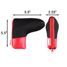 Load image into Gallery viewer, Sahara Mesh Blade Putter HC w/ Zipper - Black/Red
