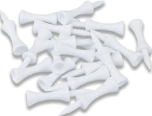 Load image into Gallery viewer, 200 White PLASTIC STEP GOLF TEES Medium (54 mm)
