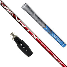 Load image into Gallery viewer, Project X VRTX Red 50 &amp; 60 Graphite Wood Shafts - with Adapter &amp; Grip Fitted

