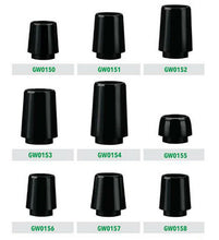 Load image into Gallery viewer, 2 pcs Collared Golf Ferrules - Black - All Sizes
