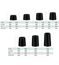 Load image into Gallery viewer, 2 pcs Taper Tip Golf Ferrules .355 inch - Black
