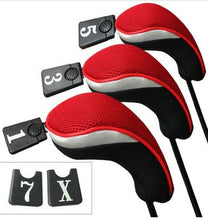 Load image into Gallery viewer, Set of 3 Golf Club Wood Head Covers
