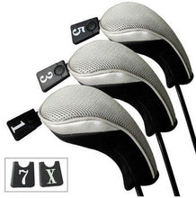 Load image into Gallery viewer, Set of 3 Golf Club Wood Head Covers - 6 colours
