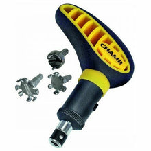 Load image into Gallery viewer, CHAMP MaxPro GOLF SPIKE WRENCH with 3 HEAD DESIGN / GOLF SPIKE TOOL
