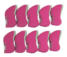 Load image into Gallery viewer, Golf Club Head Covers for Irons with Clear Window to Identify Club. Pack of 10. Was $26.90
