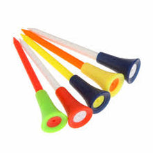 Load image into Gallery viewer, 200 Plastic &amp; Rubber Cushion Top Golf Tees 83mm - High Quality - Fast Dispatch
