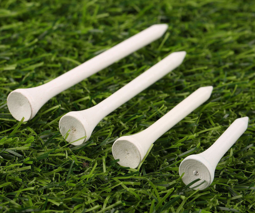 500 - White Wood / WOODEN GOLF TEES 54 mm