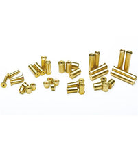 Load image into Gallery viewer, 2 x pcs Brass tip Weights for Steel and Graphite Golf Shafts - Swing Weighting of clubs

