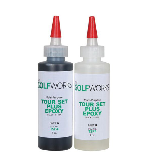 The GolfWorks - Tour Set plus Epoxy - Two 4oz. Bottles - Club Assembly Glue