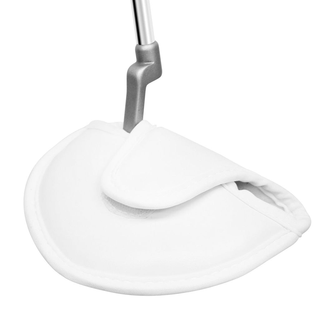 Putter Head Cover - White - Mallet Type - Fits most oversize  Mallet Putters