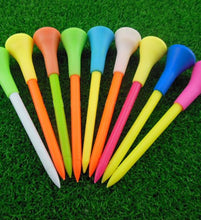 Load image into Gallery viewer, 100 Plastic &amp; Rubber Cushion Top Golf Tees 83mm
