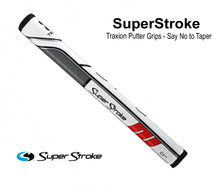 Load image into Gallery viewer, Superstroke Traxion SS2 Square putter grip White/Red/Grey
