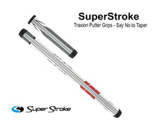 Load image into Gallery viewer, SuperStroke Traxion Two Piece Putter Grip - White/Red/Grey
